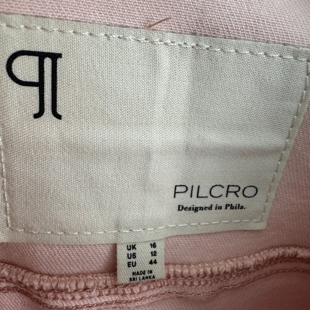 Pilcro Anthropologie Women’s Size 12 Pink Rose The Kit Utility Romper New - Picture 5 of 8